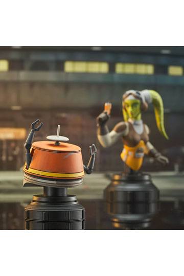 Star Wars Rebels Bust 2-Pack Hera & Chopper 15 cm