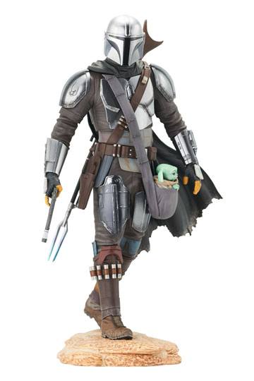 Star Wars The Mandalorian Premier Collection 1/7 The Mandalorian with The Child 25 cm