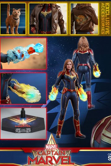 Captain Marvel Movie Masterpiece Action Figure 1/6 Captain Marvel Deluxe Ver. 29 cm