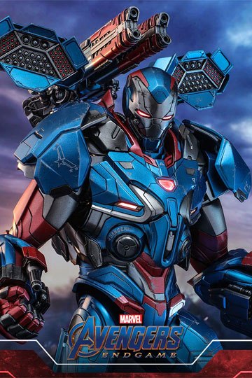 Avengers: Endgame Movie Masterpiece Series Diecast Action Figure 1/6 Iron Patriot 32 cm
