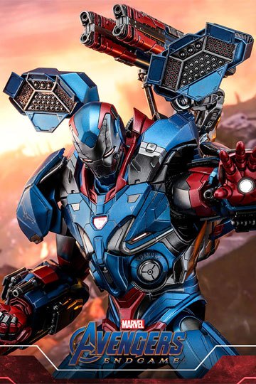 Avengers: Endgame Movie Masterpiece Series Diecast Action Figure 1/6 Iron Patriot 32 cm