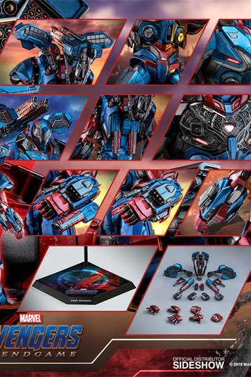 Avengers: Endgame Movie Masterpiece Series Diecast Action Figure 1/6 Iron Patriot 32 cm