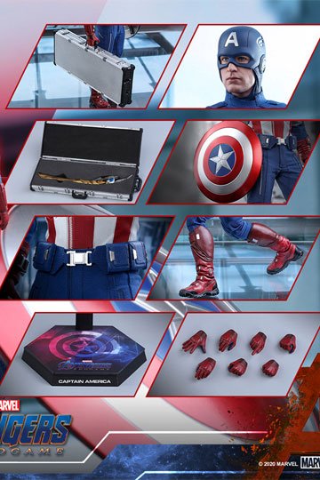 Avengers: Endgame Movie Masterpiece Action Figure 1/6 Captain America (2012 Version) 30 cm