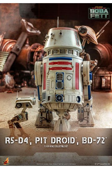 Star Wars The Mandalorian Action Figures 1/6 R5-D4, Pit Droid, & BD-72