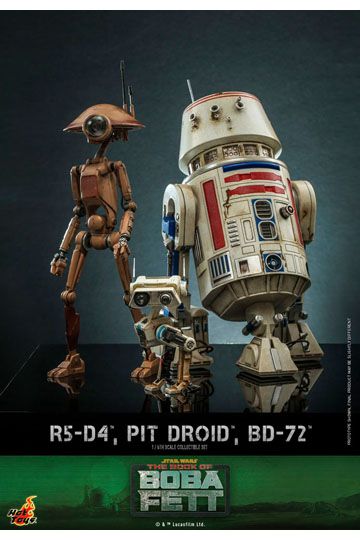 Star Wars The Mandalorian Action Figures 1/6 R5-D4, Pit Droid, & BD-72