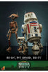 Star Wars The Mandalorian Action Figures 1/6 R5-D4, Pit Droid, & BD-72