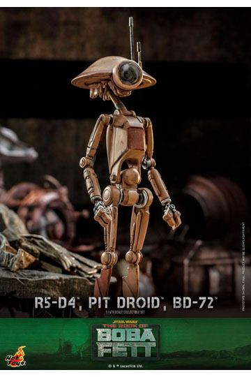 Star Wars The Mandalorian Action Figures 1/6 R5-D4, Pit Droid, & BD-72