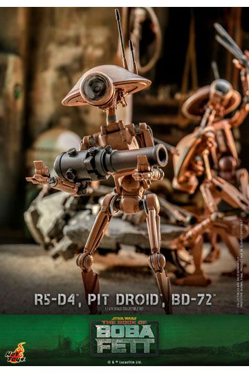 Star Wars The Mandalorian Action Figures 1/6 R5-D4, Pit Droid, & BD-72