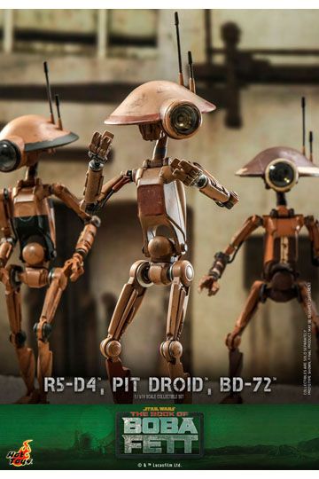 Star Wars The Mandalorian Action Figures 1/6 R5-D4, Pit Droid, & BD-72