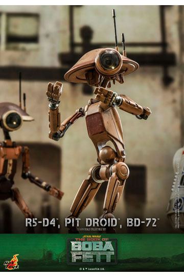 Star Wars The Mandalorian Action Figures 1/6 R5-D4, Pit Droid, & BD-72