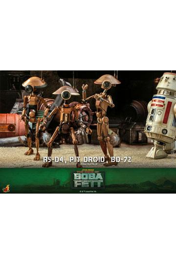 Star Wars The Mandalorian Action Figures 1/6 R5-D4, Pit Droid, & BD-72