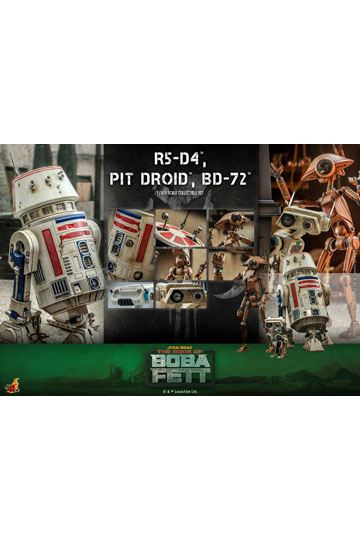 Star Wars The Mandalorian Action Figures 1/6 R5-D4, Pit Droid, & BD-72
