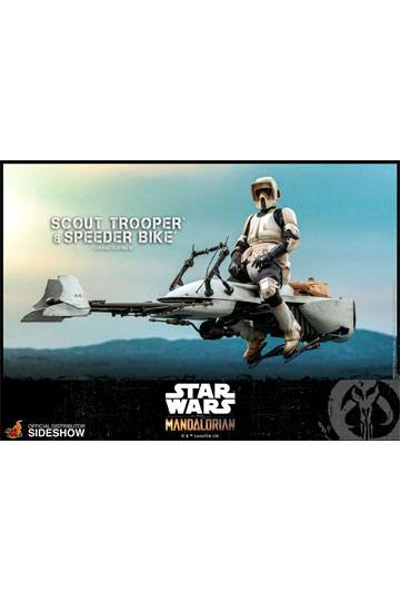Star Wars The Mandalorian Action Figure 1/6 Scout Trooper & Speeder Bike 30 cm