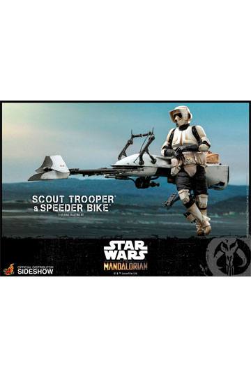 Star Wars The Mandalorian Action Figure 1/6 Scout Trooper & Speeder Bike 30 cm
