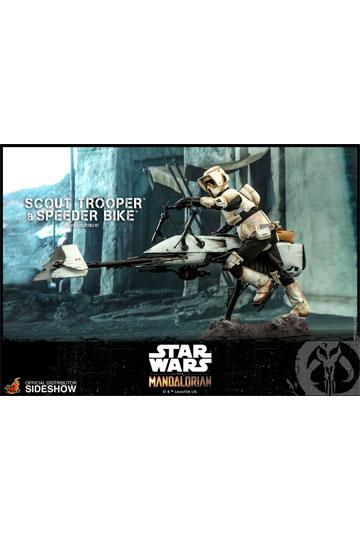 Star Wars The Mandalorian Action Figure 1/6 Scout Trooper & Speeder Bike 30 cm