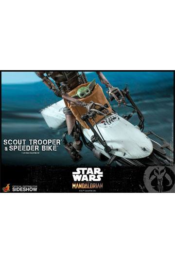 Star Wars The Mandalorian Action Figure 1/6 Scout Trooper & Speeder Bike 30 cm