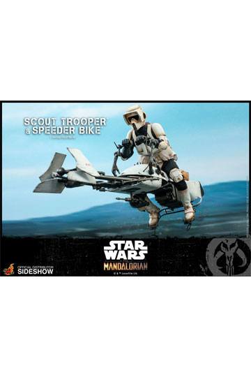 Star Wars The Mandalorian Action Figure 1/6 Scout Trooper & Speeder Bike 30 cm