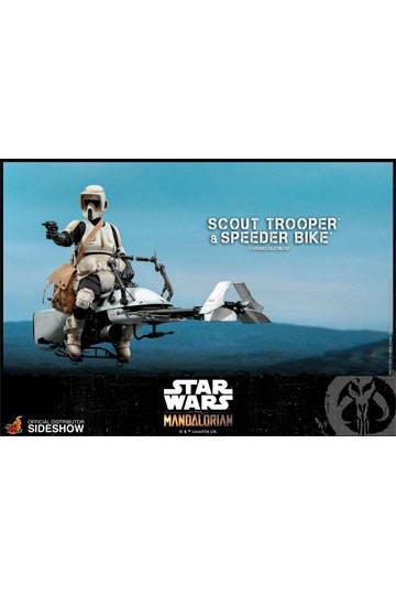 Star Wars The Mandalorian Action Figure 1/6 Scout Trooper & Speeder Bike 30 cm