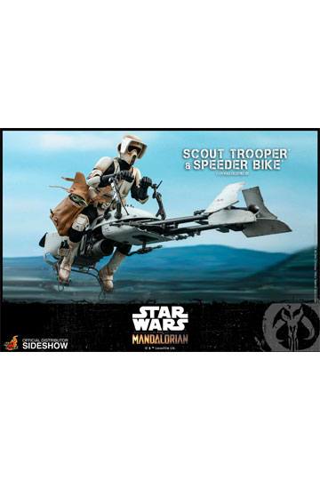 Star Wars The Mandalorian Action Figure 1/6 Scout Trooper & Speeder Bike 30 cm