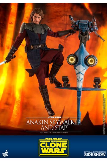 Star Wars The Clone Wars Action Figure 1/6 Anakin Skywalker & STAP 31 cm