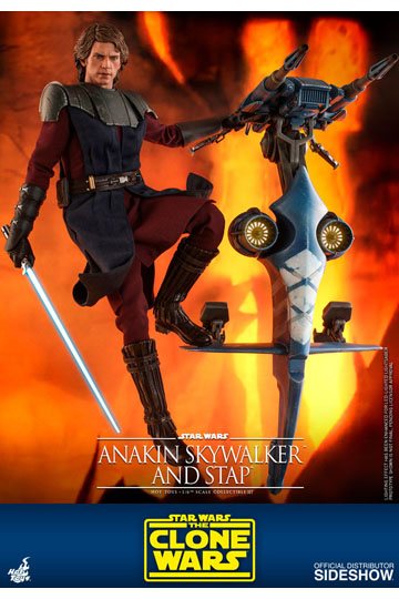 Star Wars The Clone Wars Action Figure 1/6 Anakin Skywalker & STAP 31 cm