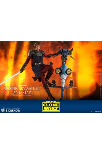 Star Wars The Clone Wars Action Figure 1/6 Anakin Skywalker & STAP 31 cm