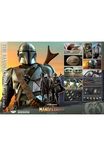 Star Wars The Mandalorian Action Figure 2-Pack 1/4 The Mandalorian & The Child 46 cm
