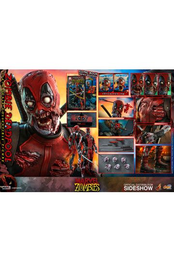Marvel Zombies Comic Masterpiece Action Figure 1/6 Zombie Deadpool 31 cm