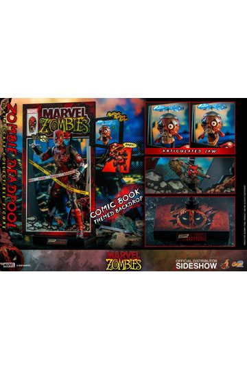 Marvel Zombies Comic Masterpiece Action Figure 1/6 Zombie Deadpool 31 cm