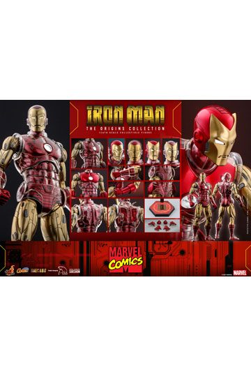 Marvel The Origins Collection Comic Masterpiece Action Figure 1/6 Iron Man 33 cm