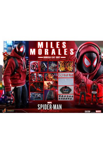 Spider-Man: Miles Morales Videogame Masterpiece Action Figure 1/6 Miles Morales Bodega Cat Suit 29cm