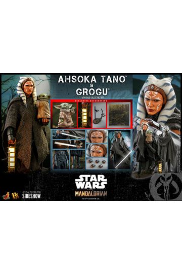 Star Wars The Mandalorian Action Figure 2-Pack 1/6 Ahsoka Tano & Grogu 29 cm