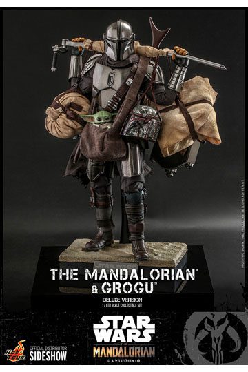Star Wars The Mandalorian Action Figure 2-Pack 1/6 The Mandalorian & Grogu Deluxe Version 30 cm