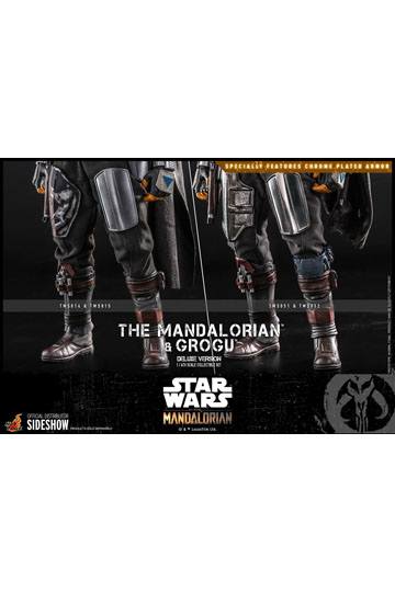 Star Wars The Mandalorian Action Figure 2-Pack 1/6 The Mandalorian & Grogu Deluxe Version 30 cm