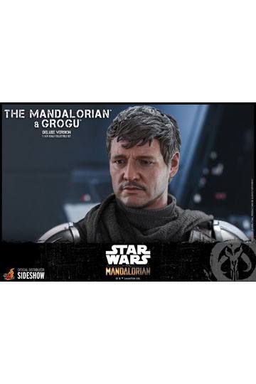 Star Wars The Mandalorian Action Figure 2-Pack 1/6 The Mandalorian & Grogu Deluxe Version 30 cm