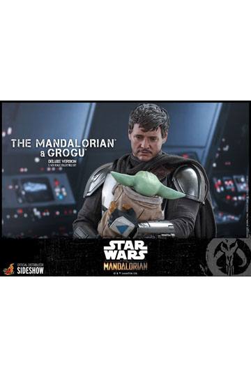 Star Wars The Mandalorian Action Figure 2-Pack 1/6 The Mandalorian & Grogu Deluxe Version 30 cm
