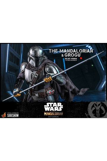 Star Wars The Mandalorian Action Figure 2-Pack 1/6 The Mandalorian & Grogu Deluxe Version 30 cm