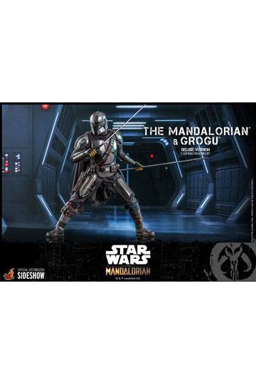 Star Wars The Mandalorian Action Figure 2-Pack 1/6 The Mandalorian & Grogu Deluxe Version 30 cm