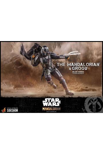 Star Wars The Mandalorian Action Figure 2-Pack 1/6 The Mandalorian & Grogu Deluxe Version 30 cm
