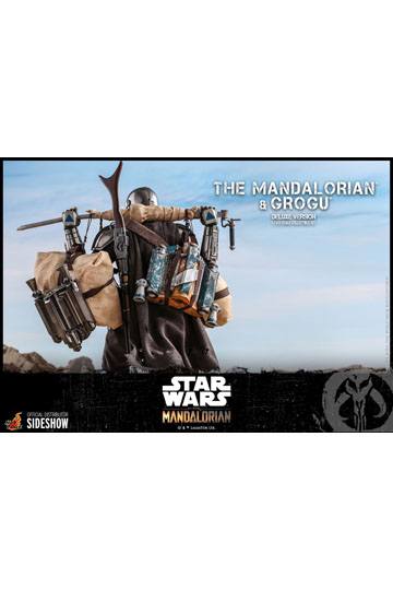 Star Wars The Mandalorian Action Figure 2-Pack 1/6 The Mandalorian & Grogu Deluxe Version 30 cm