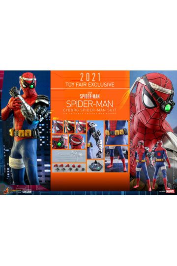 Spider-Man Videogame Masterpiece Action Figure 1/6 Cyborg Spider-Man Suit 2021 Toy Fair Exclusive