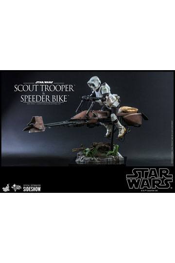 Star Wars Episode VI Action Figure 1/6 Scout Trooper & Speeder Bike 30 cm