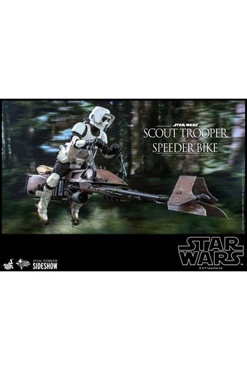 Star Wars Episode VI Action Figure 1/6 Scout Trooper & Speeder Bike 30 cm