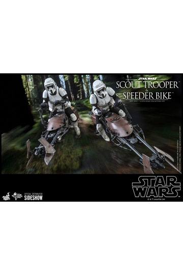 Star Wars Episode VI Action Figure 1/6 Scout Trooper & Speeder Bike 30 cm