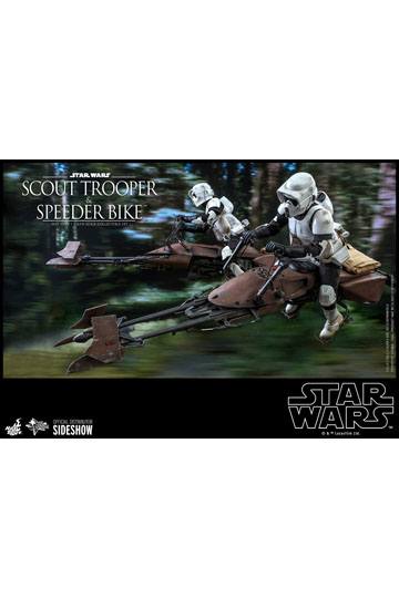 Star Wars Episode VI Action Figure 1/6 Scout Trooper & Speeder Bike 30 cm