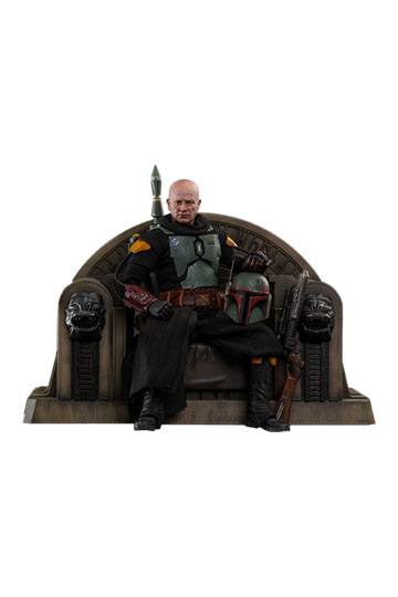 Star Wars The Mandalorian Action Figure 1/6 Boba Fett (Repaint Armor) and Throne 30 cm