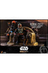 Star Wars The Mandalorian Action Figure 1/6 Boba Fett (Repaint Armor) and Throne 30 cm