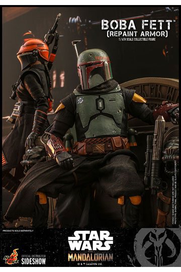 Star Wars The Mandalorian Action Figure 1/6 Boba Fett (Repaint Armor) 30 cm