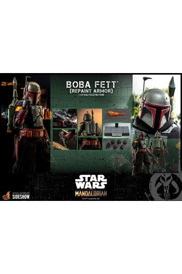 Star Wars The Mandalorian Action Figure 1/6 Boba Fett (Repaint Armor) 30 cm