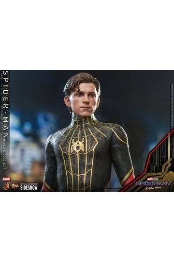 Spider-Man: No Way Home Movie Masterpiece Action Figure 1/6 Spider-Man (Black & Gold Suit) 30 cm